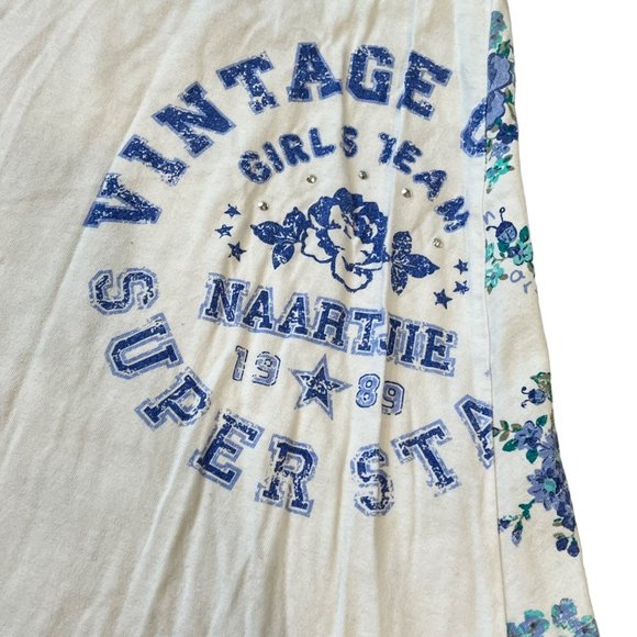 Naartjie Kids Girls Vintage White & Blue Vintage Surfer Dress 9 - Picture 2 of 5